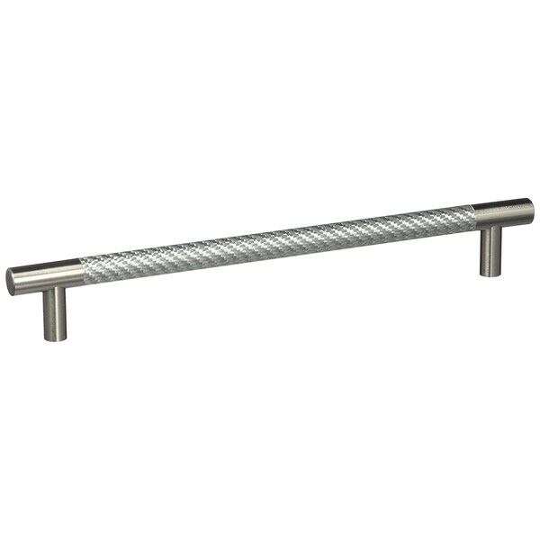 Patioplus 8 in. Silver Carbon Fiber Bar Pull, Satin Nickel PA2177980 - main